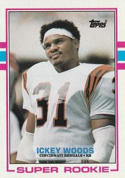#27 Ickey Woods - Cincinnati Bengals - 1989 Topps Football
