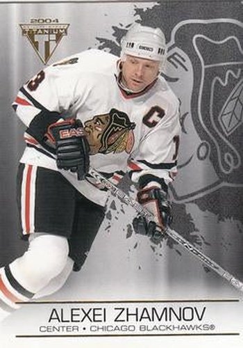 #27 Alexei Zhamnov - Chicago Blackhawks - 2003-04 Pacific Private Stock Titanium Hockey