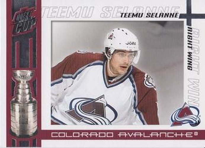 #27 Teemu Selanne - Colorado Avalanche - 2003-04 Pacific Quest for the Cup Hockey