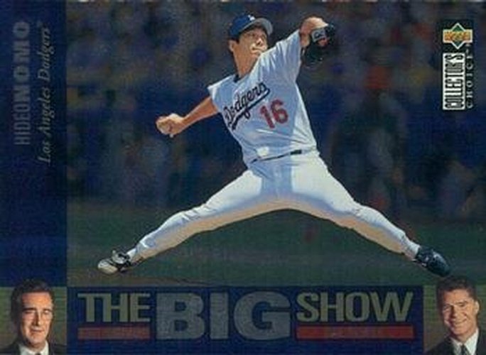 #27 Hideo Nomo - Los Angeles Dodgers - 1997 Collector's Choice Baseball - The Big Show