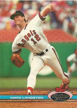 #27 Mark Langston - California Angels - 1991 Stadium Club Baseball