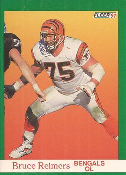 #27 Bruce Reimers - Cincinnati Bengals - 1991 Fleer Football