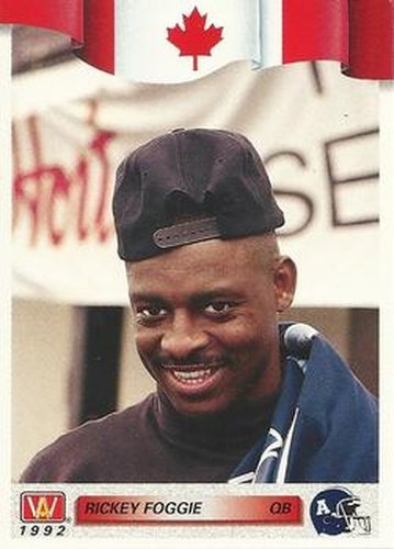 #27 Rickey Foggie - Toronto Argonauts - 1992 All World CFL Football