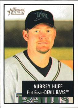 #27 Aubrey Huff - Tampa Bay Devil Rays - 2003 Bowman Heritage Baseball