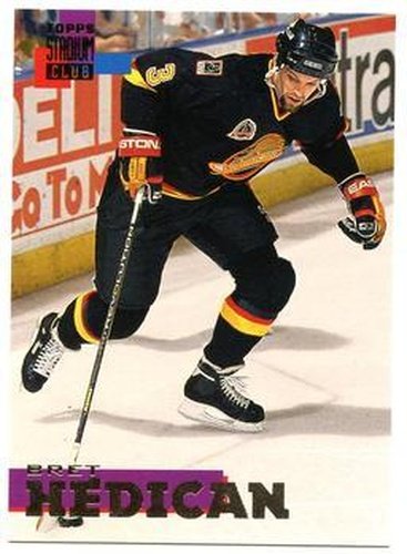 #27 Bret Hedican - Vancouver Canucks - 1994-95 Stadium Club Hockey