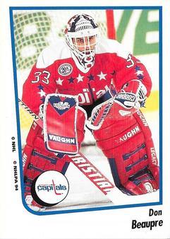 #27 Don Beaupre - Washington Capitals - 1994-95 Panini Hockey Stickers