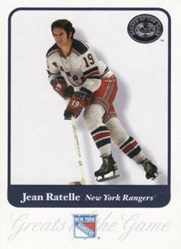 #27 Jean Ratelle - New York Rangers - 2001-02 Fleer Greats of the Game Hockey