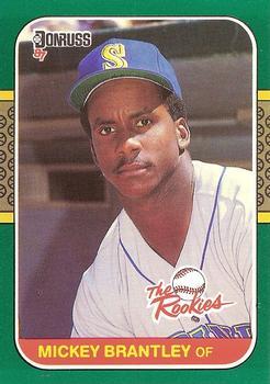 #27 - Mickey Brantley - Seattle Mariners - 1987 Donruss The Rookies Baseball