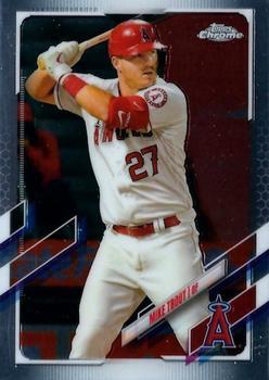 #27 Mike Trout - Los Angeles Angels - 2021 Topps Chrome Baseball