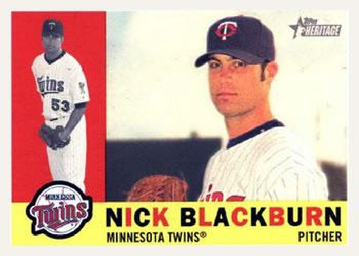 #27 Nick Blackburn - Minnesota Twins - 2009 Topps Heritage Baseball
