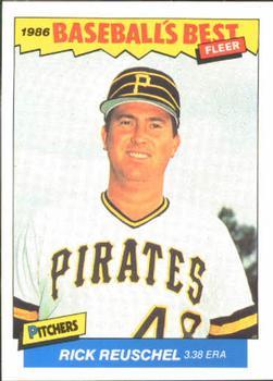 #27 Rick Reuschel - Pittsburgh Pirates - 1986 Fleer Baseball's Best Sluggers vs. Pitchers Baseball