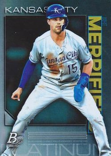 #27 Whit Merrifield - Kansas City Royals - 2020 Bowman Platinum Baseball