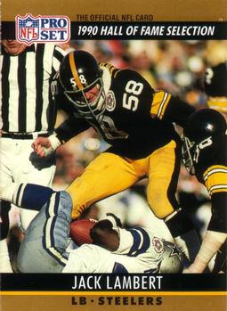 #27 Jack Lambert - Pittsburgh Steelers - 1990 Pro Set Football