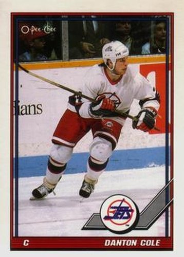 #27 Danton Cole - Winnipeg Jets - 1991-92 O-Pee-Chee Hockey