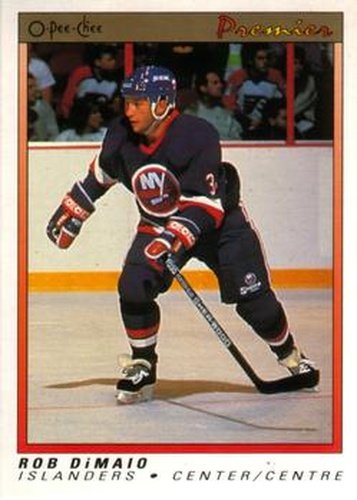 #27 Rob DiMaio - New York Islanders - 1990-91 O-Pee-Chee Premier Hockey