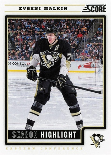 #27 Evgeni Malkin - Pittsburgh Penguins - 2012-13 Score Hockey