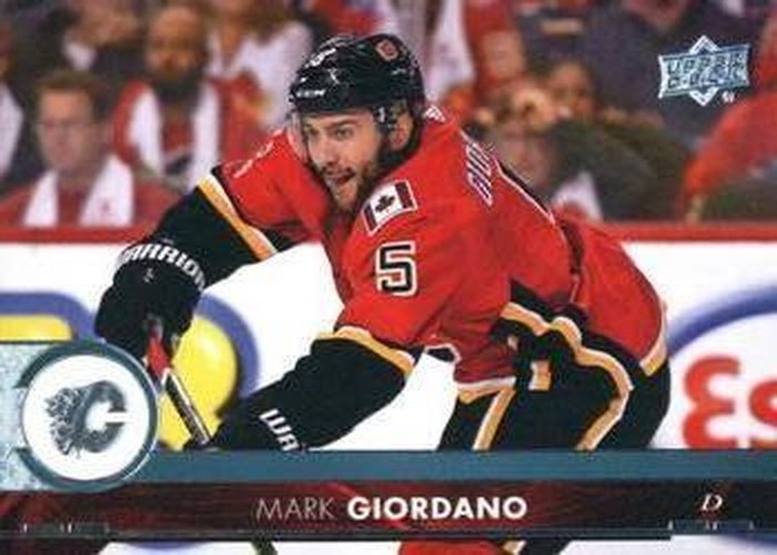 #280 Mark Giordano - Calgary Flames - 2017-18 Upper Deck Hockey