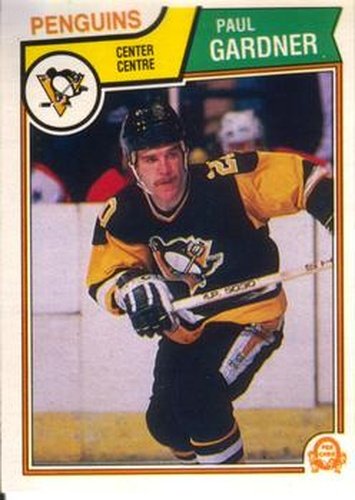 #280 Paul Gardner - Pittsburgh Penguins - 1983-84 O-Pee-Chee Hockey