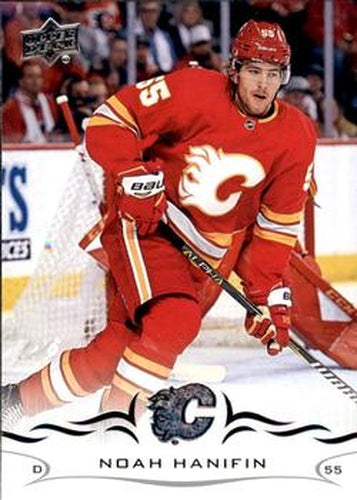 #280 Noah Hanifin - Calgary Flames - 2018-19 Upper Deck Hockey