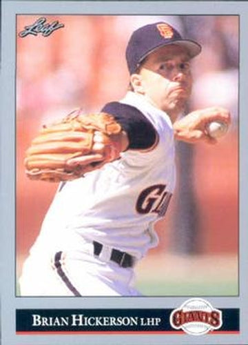 #280 Bryan Hickerson - San Francisco Giants - 1992 Leaf Baseball