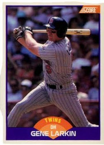 #280 Gene Larkin - Minnesota Twins - 1989 Score Baseball