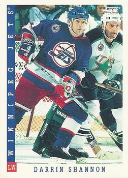 #280 Darrin Shannon - Winnipeg Jets - 1993-94 Score Canadian Hockey