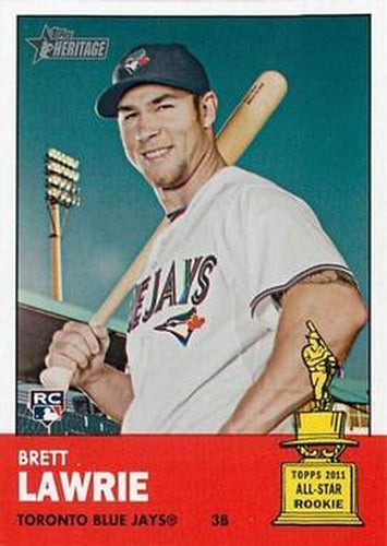 #280 Brett Lawrie - Toronto Blue Jays - 2012 Topps Heritage Baseball