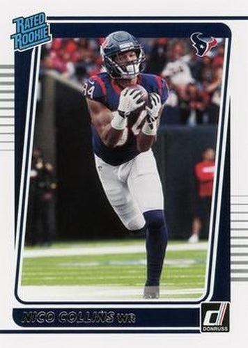 #280 Nico Collins - Houston Texans - 2021 Donruss Football