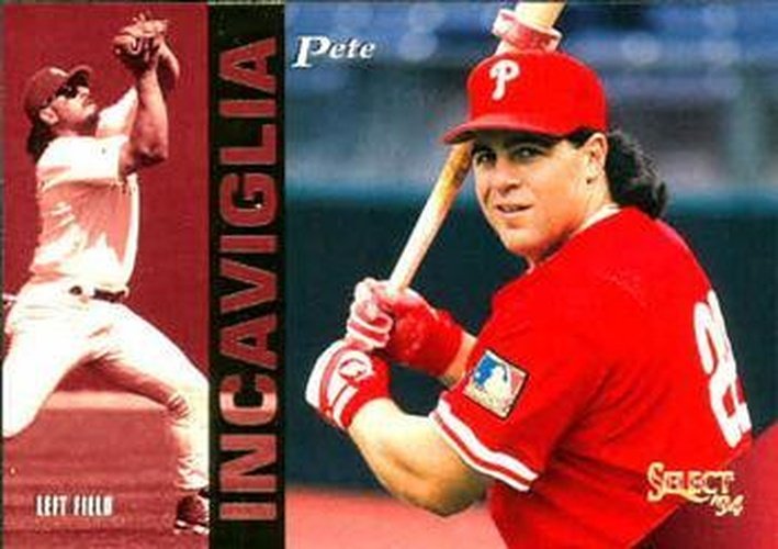 #280 Pete Incaviglia - Philadelphia Phillies - 1994 Select Baseball