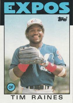 #280 Tim Raines - Montreal Expos - 1986 Topps Baseball