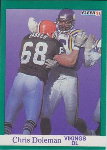 #280 Chris Doleman - Minnesota Vikings - 1991 Fleer Football