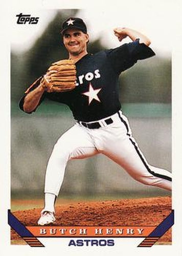#281 Butch Henry - Houston Astros - 1993 Topps Baseball