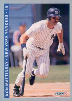 #281 Don Mattingly - New York Yankees - 1993 Fleer Baseball