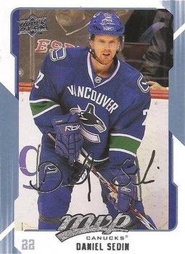 #281 Daniel Sedin - Vancouver Canucks - 2008-09 Upper Deck MVP Hockey