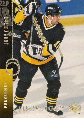 #281 John Cullen - Pittsburgh Penguins - 1994-95 Upper Deck Hockey - Electric Ice