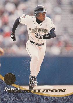 #281 Darryl Hamilton - Milwaukee Brewers - 1994 Leaf Baseball