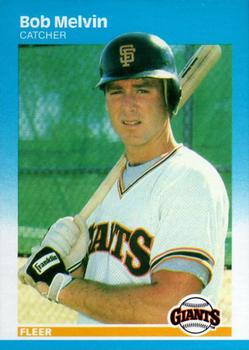 #281 Bob Melvin - San Francisco Giants - 1987 Fleer Baseball