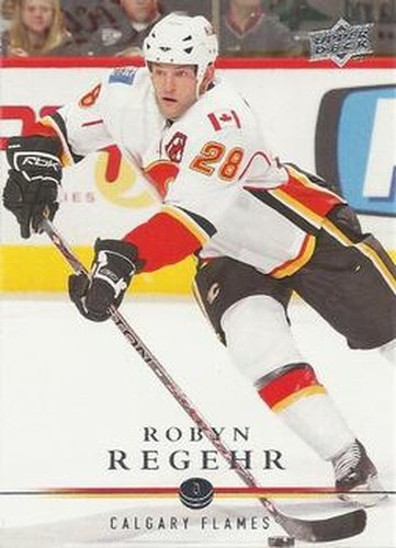 #281 Robyn Regehr - Calgary Flames - 2008-09 Upper Deck Hockey