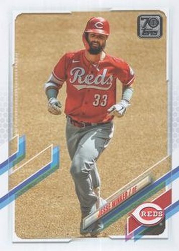 #281 Jesse Winker - Cincinnati Reds - 2021 Topps Baseball