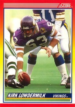 #281 Kirk Lowdermilk - Minnesota Vikings - 1990 Score Football