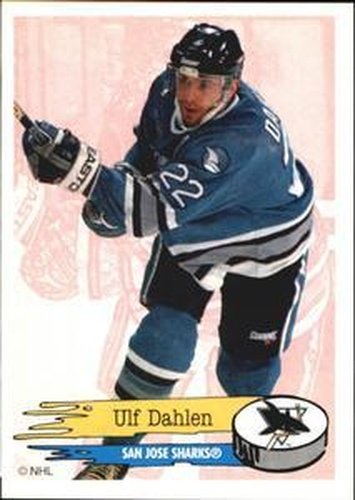 #281 Ulf Dahlen - San Jose Sharks - 1995-96 Panini Hockey Stickers