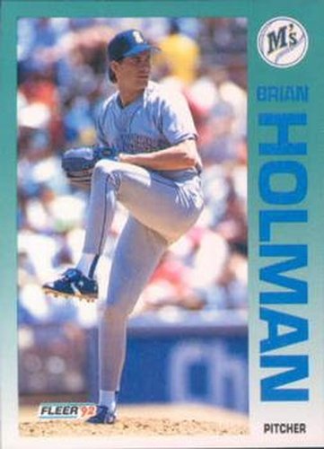#281 Brian Holman - Seattle Mariners - 1992 Fleer Baseball