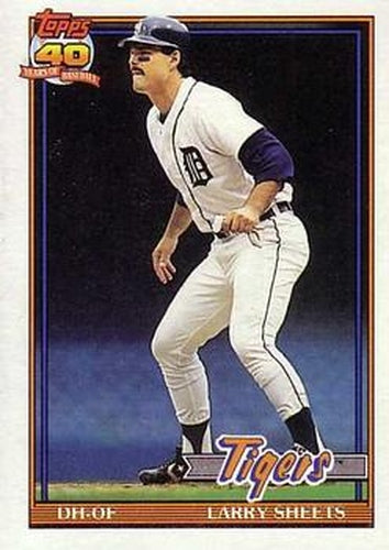 #281 Larry Sheets - Detroit Tigers - 1991 O-Pee-Chee Baseball