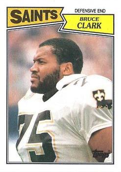 #281 Bruce Clark - New Orleans Saints - 1987 Topps Football