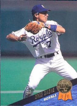 #282 Greg Gagne - Kansas City Royals - 1993 Leaf Baseball