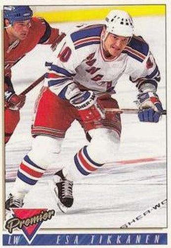 #282 Esa Tikkanen - New York Rangers - 1993-94 Topps Premier Hockey