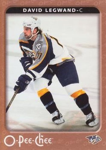 #282 David Legwand - Nashville Predators - 2006-07 O-Pee-Chee Hockey