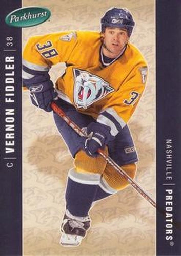 #282 Vernon Fiddler - Nashville Predators - 2005-06 Parkhurst Hockey