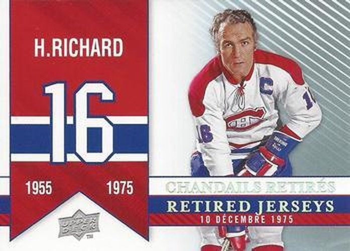 #282 Henri Richard - Montreal Canadiens - 2008-09 Upper Deck Montreal Canadiens Centennial Hockey