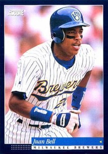 #282 Juan Bell - Milwaukee Brewers -1994 Score Baseball